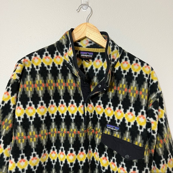 Patagonia Synchilla Forest Carpet Industrial Green Snap Jacket—L - Picture 5 of 13